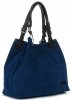 Kožené kabelka shopper bag Vittoria Gotti modrá V90047CH